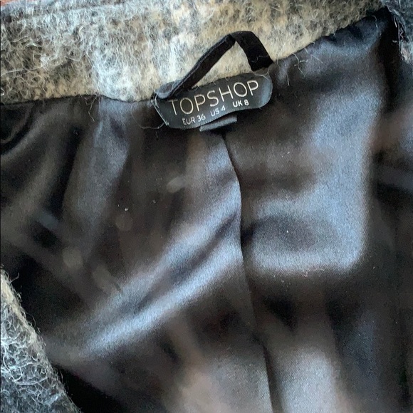 Topshop wool blend overcoat ombré colored - Picture 2 of 6
